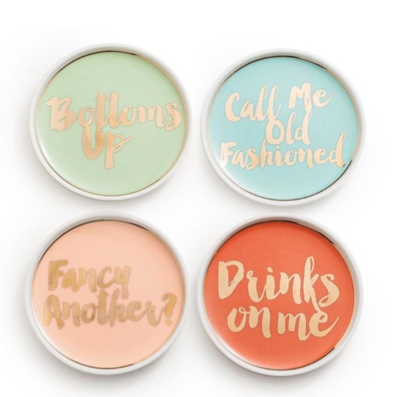 NEW ROSANNA CHEZ ELLE COASTERS SET OF 4 - Picture 2 of 3